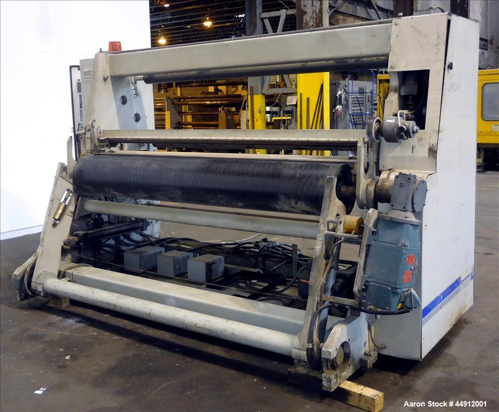 Used Battenfeld Gloucester 100" Wide Single Position Surface Winder, Model 1000
