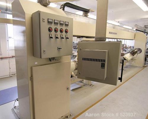 USED: Bolenz & Schaefer filament winding machine (EHA / BND) FWA 1.Length 5000 mm, diameter 300 mm; CNC Siemens Sinumerik 810 MEcontrolled. Dimensions: length 8200mm, width 2500mm, height 2800mm.