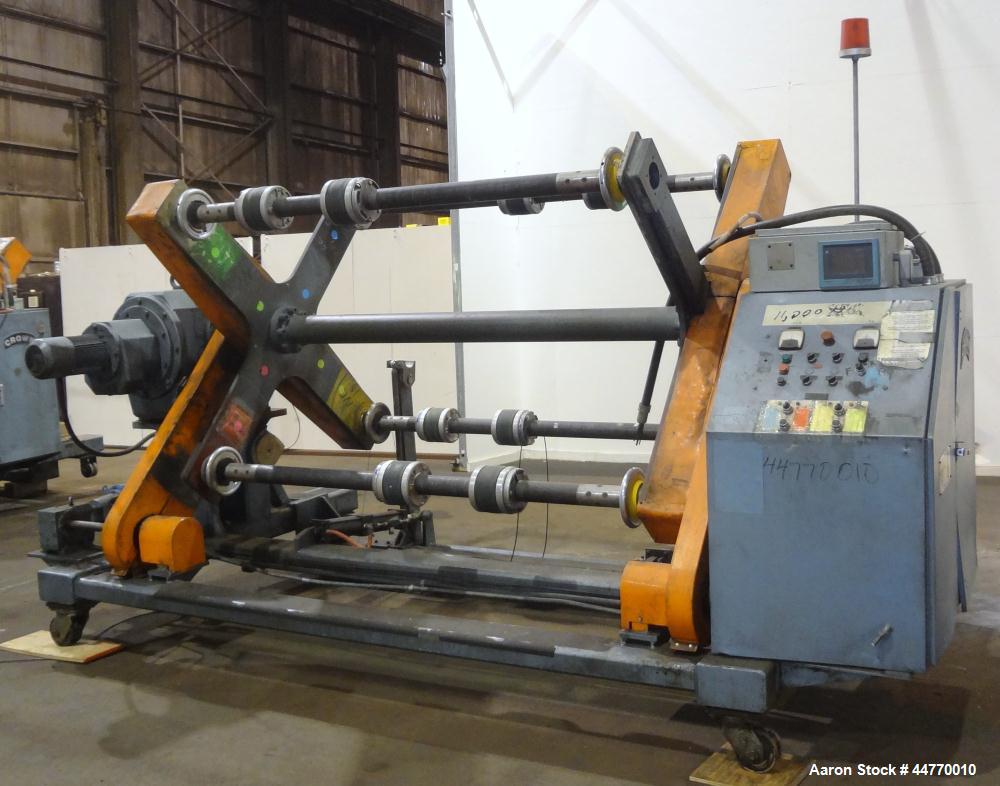 Used Crown Dual Turret Winder, approximately 84" wide.