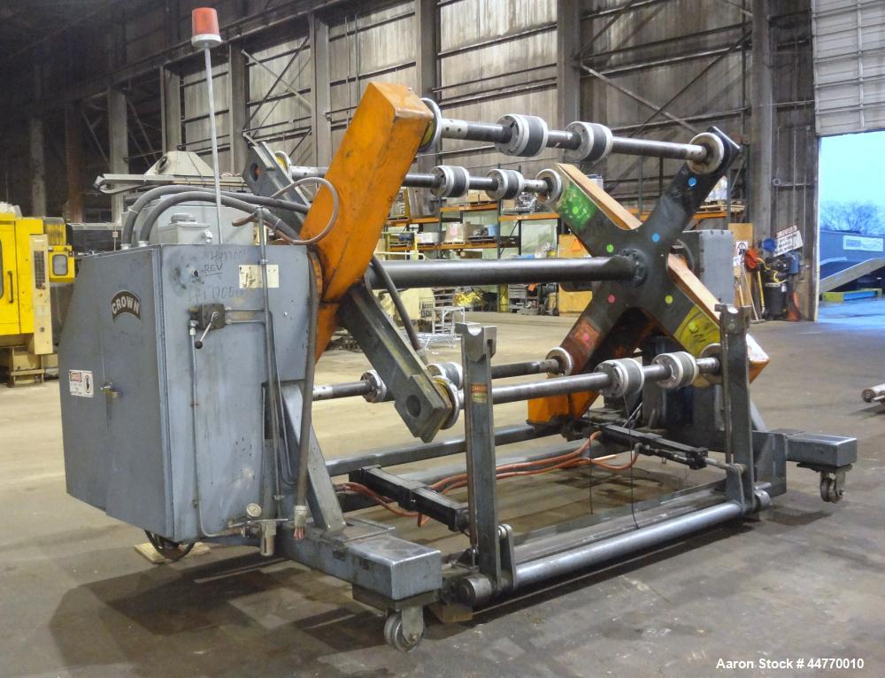 Used Crown Dual Turret Winder, approximately 84" wide.