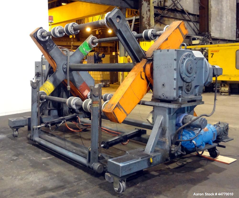Used Crown Dual Turret Winder, approximately 84" wide.