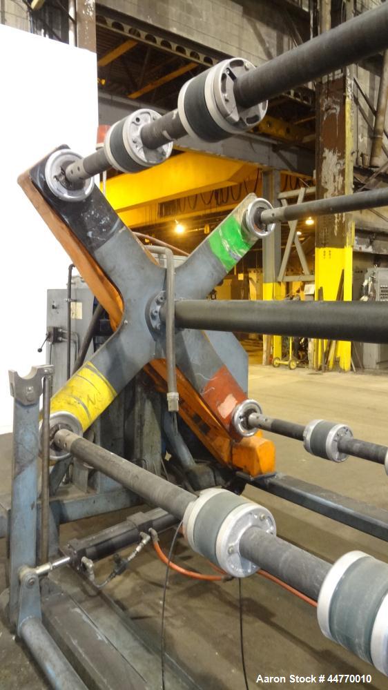 Used Crown Dual Turret Winder, approximately 84" wide.
