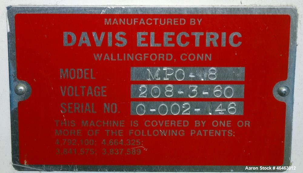 Used Davis Electric 18" Payoff, Model MPO-18.