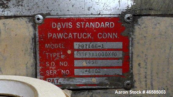 Used-Davis Standard Winder, Model 207146-1 Capacity 12" Rolls, 72" Wide, Three Station.  Serial # G-4802