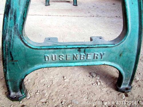 Used Dusenbey 32" Manual Core Cutter. Includes 3" mandrel with 2 blades. 1/2 Hp motor.