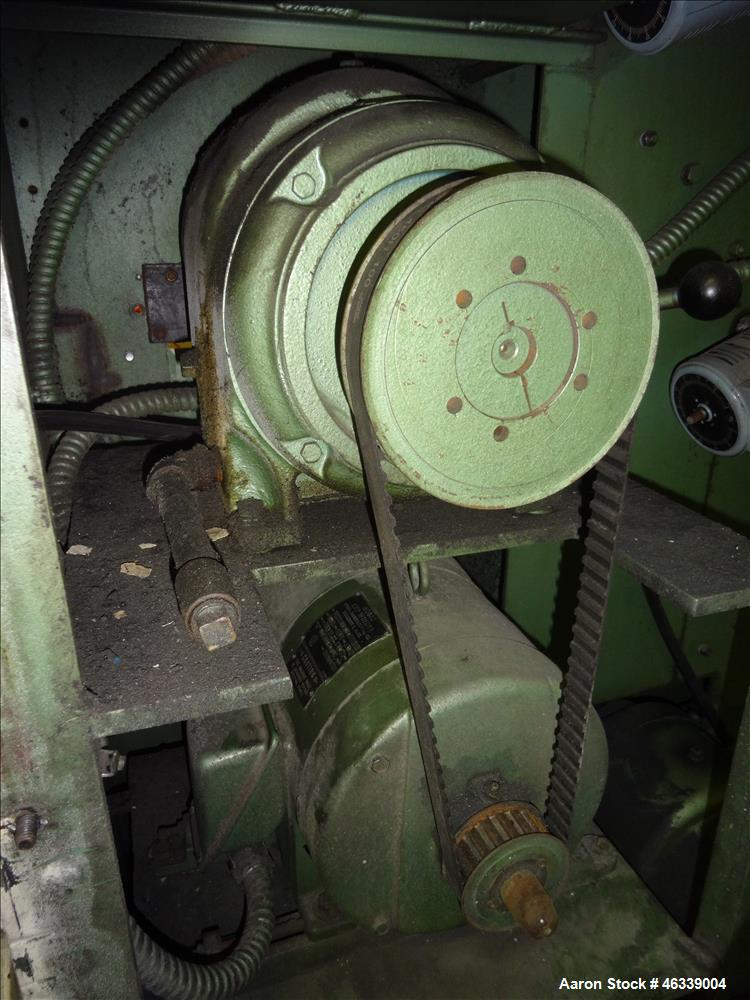 Used Hobbs Winder, Approximately 56" Wide. Approximately 6 to 75 feet per minute. (3) Hobbs winder motors, type 8 x 213 B, 3/60/440 volt, 700 rpm motors with Lima drives, model RSDC. Has manual adjus...