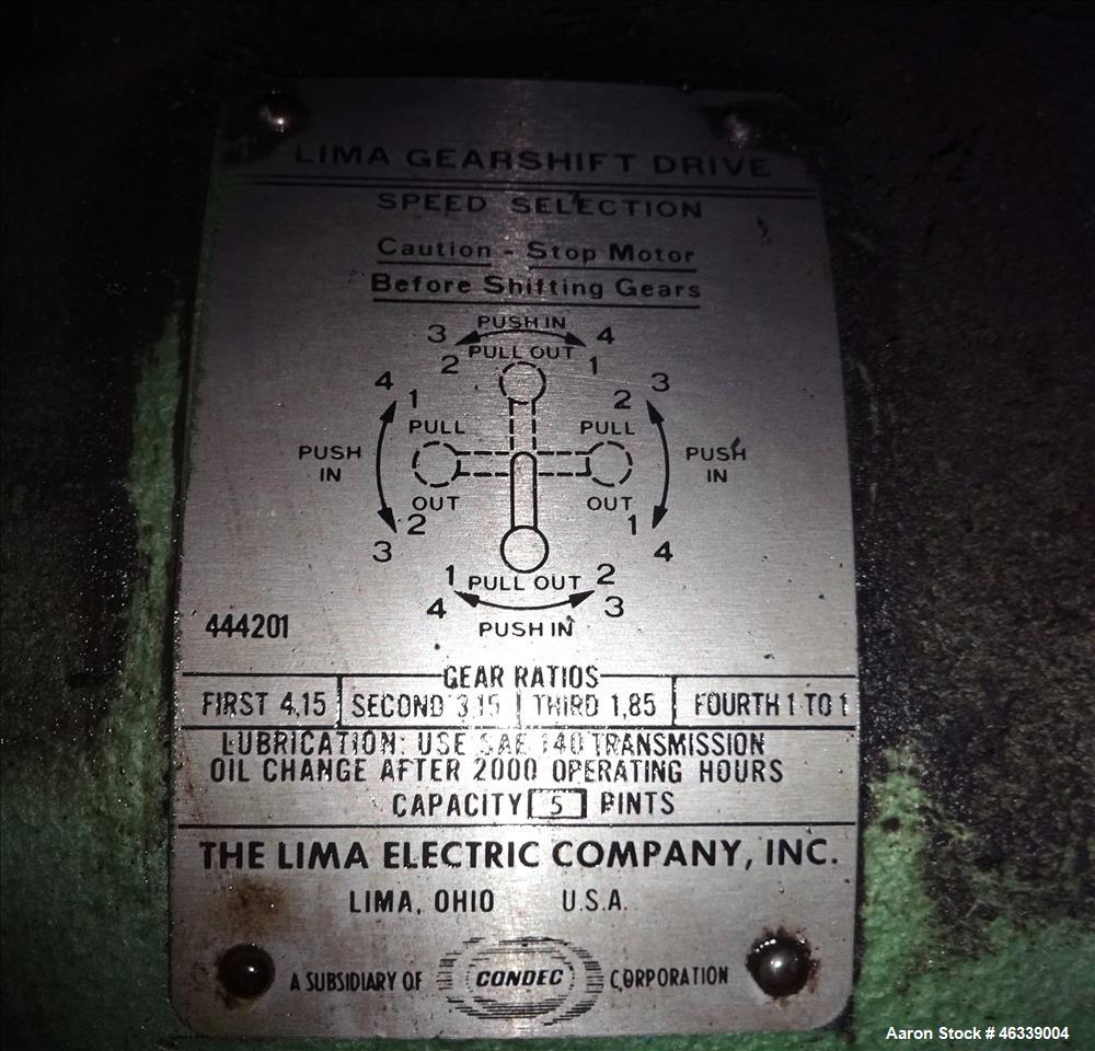 Used Hobbs Winder, Approximately 56" Wide. Approximately 6 to 75 feet per minute. (3) Hobbs winder motors, type 8 x 213 B, 3/60/440 volt, 700 rpm motors with Lima drives, model RSDC. Has manual adjus...