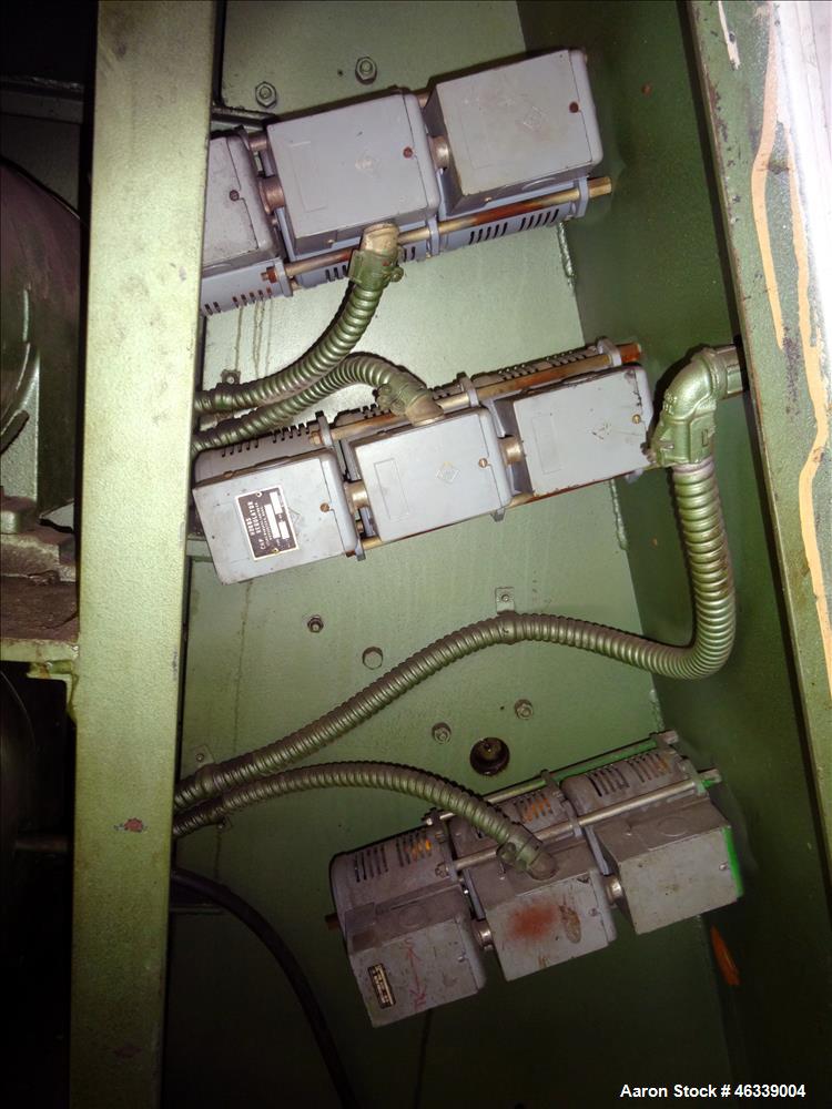 Used Hobbs Winder, Approximately 56" Wide. Approximately 6 to 75 feet per minute. (3) Hobbs winder motors, type 8 x 213 B, 3/60/440 volt, 700 rpm motors with Lima drives, model RSDC. Has manual adjus...