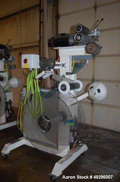 LOT# 322 - Used- Macro Engineering 12″ Wide Cantilever Style Edge Trim Profile Winder. Maximum 32″ diameter roll. Unit is equipped with a traversing mechanism, approximately 10″ wide pull roll statio...
