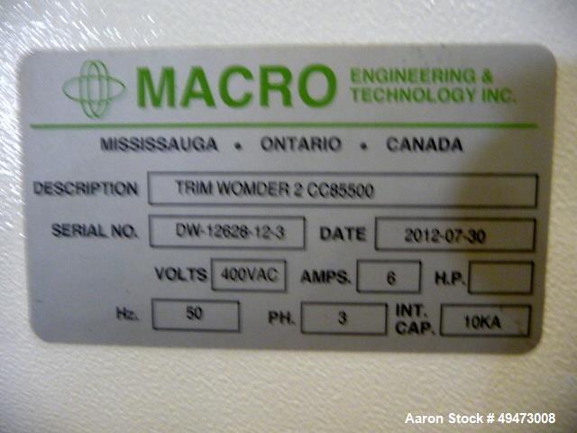 Used MACRO Engineering 12'' Wide Cantilever Style Edge Trim / Profile Winder
