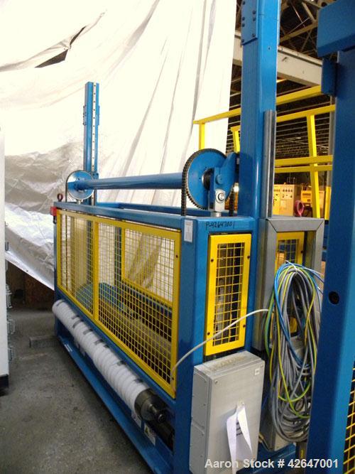 Used TNT Maschinenbau Winding/Cutting System consisting of: (1) Model M.220 dual station cantilevered winder, serial #11.06. Approximate 6’’ diameter core shaft x 70’’ long, approximate 40’’ roll dia...