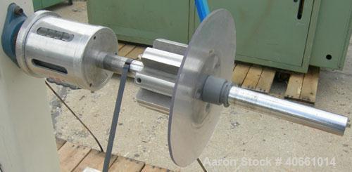 Used 2 Station winder.  Both stations driven by a 1/4 hp, 90 volt, 1750 rpm DC motor thru reducer, 20:1 ratio.  Includes (2) Penta Drive speed controllers.  Mounted on a carbon steel frame.
