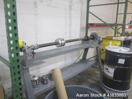 Used 66" Wide Core Cutter on stand with .5 hp, 115 volt motor.