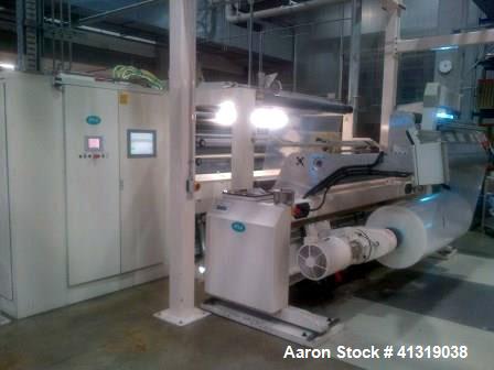 Used PSA Technology Slitter-Winder. Model - Quickslit AR 2000/12/6. Capacity 32 feet/hour (600 m/min). Maximum foil width 79" (2000 mm). Unwind diameter up to 47" (1200). (7) Upper and lower knives f...