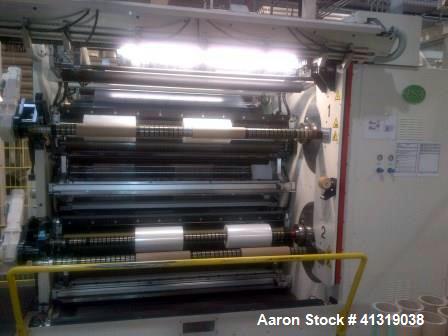 Used PSA Technology Slitter-Winder. Model - Quickslit AR 2000/12/6. Capacity 32 feet/hour (600 m/min). Maximum foil width 79" (2000 mm). Unwind diameter up to 47" (1200). (7) Upper and lower knives f...