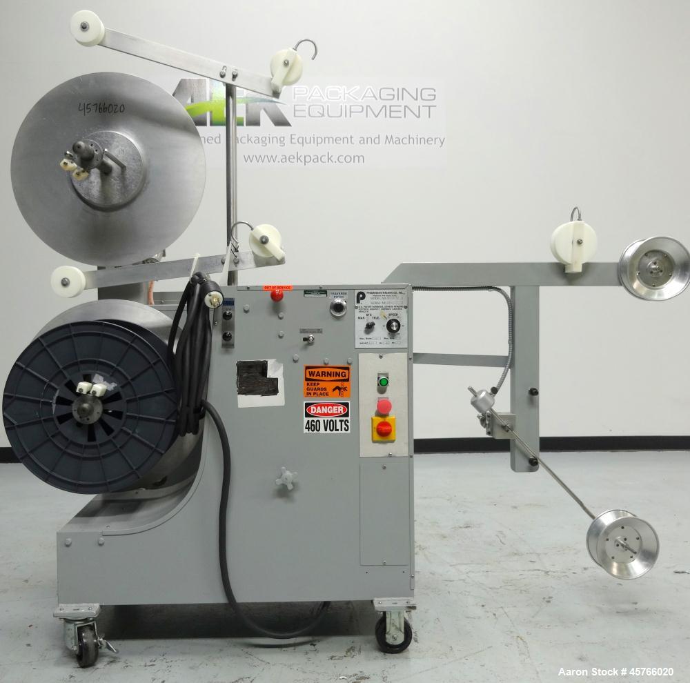 Used- Progressive Machine Co Dual-Spindle Spooler, Model: S160CA-RH, Serial: 255