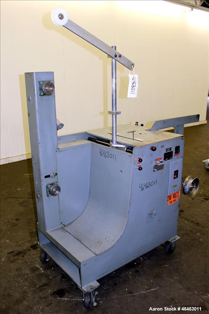 Used Progressive Machine Dual-Spindle Spooler, Model S160CA-RH. Machine is capable of speeds up to 600 feet per minute. Driven by a 1/2 hp, 3/60/230/460 volt, 1725 rpm motor. Has a maximum roll outsi...