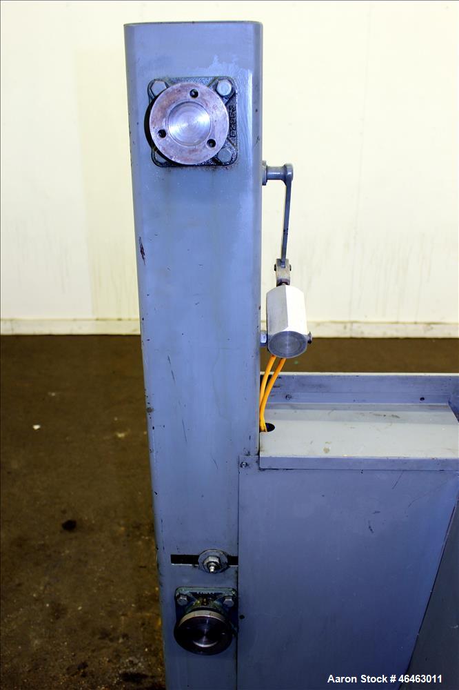 Used Progressive Machine Dual-Spindle Spooler, Model S160CA-RH. Machine is capable of speeds up to 600 feet per minute. Driven by a 1/2 hp, 3/60/230/460 volt, 1725 rpm motor. Has a maximum roll outsi...
