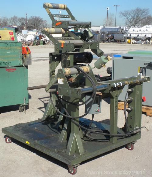 Used Rapid-Air Reel Winder System consisting of: (3) Rapid-Air winders, model RH46-A, serial numbers 72370-72371-72215. Approximate 22’’ wide capacity. (3) 1/2 hp, 3/60/220/440 volt, 1275 rpm motors....