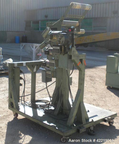 Used Rapid-Air Reel Winder System consisting of: (3) Rapid-Air winders, model RH46-A, serial numbers 72370-72371-72215. Approximate 22’’ wide capacity. (3) 1/2 hp, 3/60/220/440 volt, 1275 rpm motors....