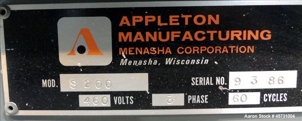 Used Appleton Manufacturing Core Cutter, Model S200
