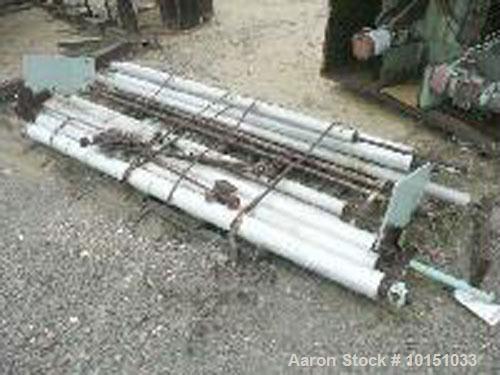 Used 134" Sano Single Turret Winder able to handle up to 24" diameter packages on 3" cores. 3 hp DC motor on each winding station. With power index, lay-on and dancer. Missing winding shafts.