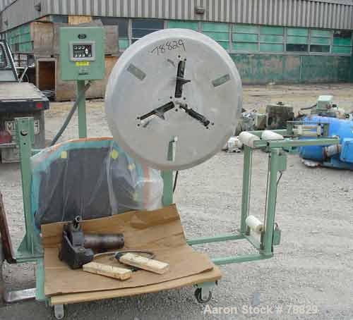 Used Tetra Profile Winder. Can handle approximate 6" wide x 32" diameter material, has edge guides, driven by a 1/3 HP, 3/60/208/220/440 Volt, 1725-1423 RPM through a gear motor, 100:1 ratio. Include...