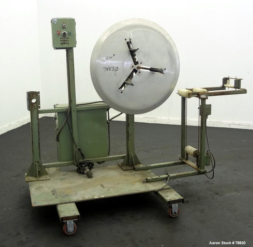 Used Tetra Profile Winder. Can handle approximately 6" wide x 32" diameter material, has edge guides, driven by a 1/3 hp, 3/60/208-230/460 Volt, 1725 RPM, thru a gear motor, 150 to 1 ratio. Includes ...