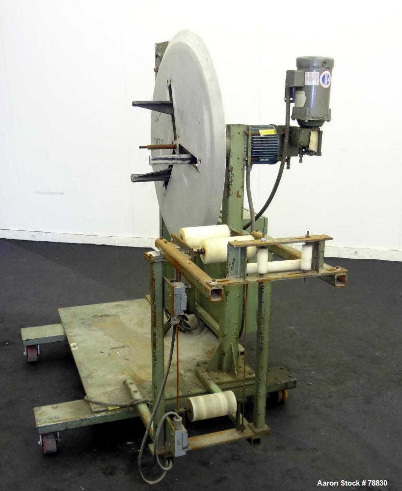 Used Tetra Profile Winder. Can handle approximately 6" wide x 32" diameter material, has edge guides, driven by a 1/3 hp, 3/60/208-230/460 Volt, 1725 RPM, thru a gear motor, 150 to 1 ratio. Includes ...