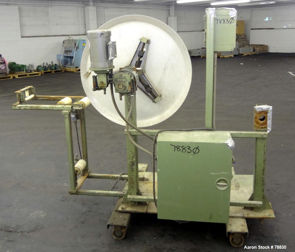 Used Tetra Profile Winder. Can handle approximately 6" wide x 32" diameter material, has edge guides, driven by a 1/3 hp, 3/60/208-230/460 Volt, 1725 RPM, thru a gear motor, 150 to 1 ratio. Includes ...