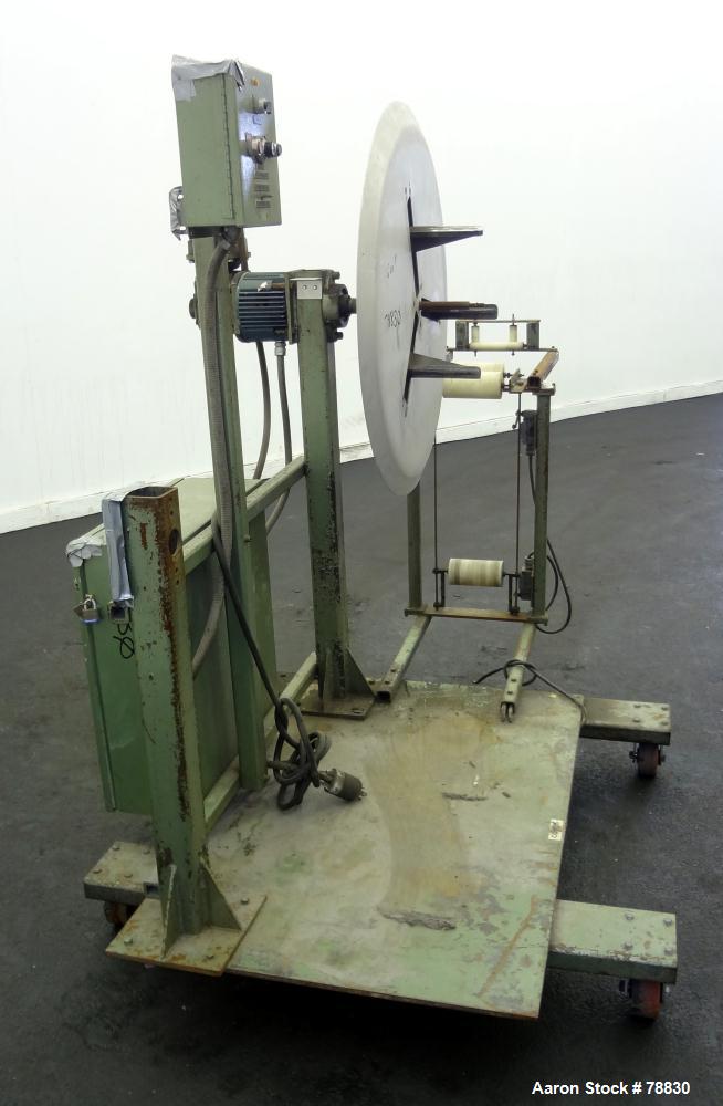 Used Tetra Profile Winder. Can handle approximately 6" wide x 32" diameter material, has edge guides, driven by a 1/3 hp, 3/60/208-230/460 Volt, 1725 RPM, thru a gear motor, 150 to 1 ratio. Includes ...