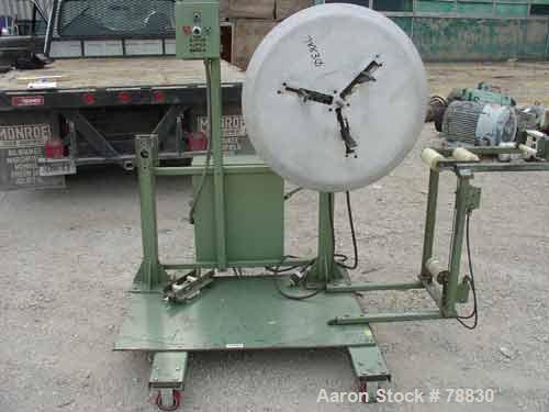 Used Tetra Profile Winder. Can handle approximately 6" wide x 32" diameter material, has edge guides, driven by a 1/3 hp, 3/60/208-230/460 Volt, 1725 RPM, thru a gear motor, 150 to 1 ratio. Includes ...