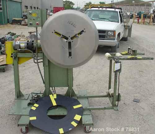 Used Tetra Profile Winder. Can handle approximately 6" wide x 32" diameter material, has edge guides, driven by a 1/3 HP, 3/60/208-230/440 Volt, 1725 RPM thru a gear motor, 50:1 ratio. Includes contr...