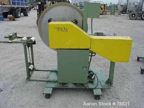 Used Tetra Profile Winder. Can handle approximately 6" wide x 32" diameter material, has edge guides, driven by a 1/3 HP, 3/60/208-230/440 Volt, 1725 RPM thru a gear motor, 50:1 ratio. Includes contr...