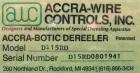 Used Accra Wire Controls Accra-Botic Rewind, Model D15RD. 0 to 200 feet per minute, 150 pound capcity, 26