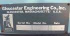 Used Gloucester Engineering Company Winder, Model #12, Carbon Steel. Single turret, approximately 72’’ wide capacity. Shaft driven by a 3/4 HP, 3/60/230/460 Volt, 1725 RPM gearmotor, clutch driven by...