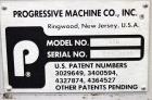 Used Progressive Machine Take-Up Spooling Machine, Model 609-RH. Maximum unwinding speed of 600 feet per minute. Maximum package weight 80 lbs., maximum width 20