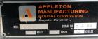 Used- Appleton Manufacturing Core Cutter, Model S200