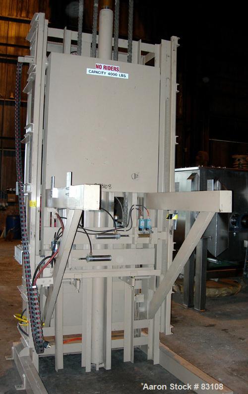USED: Nylon/wire spinning line consisting of (1) 1" single screw extruder, 30:1 L/D ratio. Electrically heated, air cooled 7 zone barrel. Water cooled feed throat with hopper. Driven by a 5 hp, 3/60/...