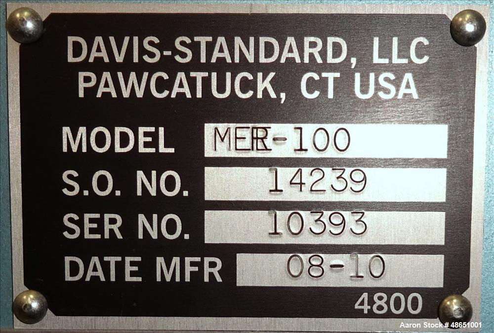 Used- Davis-Standard Engineered Extrusion Line.