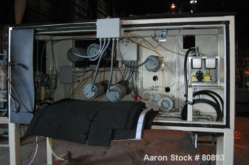 USED:Davis Standard approx 6000 m/min fiber/melt spinning line consisting of: (1) Davis Standard 1-1/4" single screw extruder, 30:1 L/D ratio. Electrically heated, air cooled 4 zone barrel. Water coo...