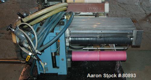USED:Davis Standard approx 6000 m/min fiber/melt spinning line consisting of: (1) Davis Standard 1-1/4" single screw extruder, 30:1 L/D ratio. Electrically heated, air cooled 4 zone barrel. Water coo...