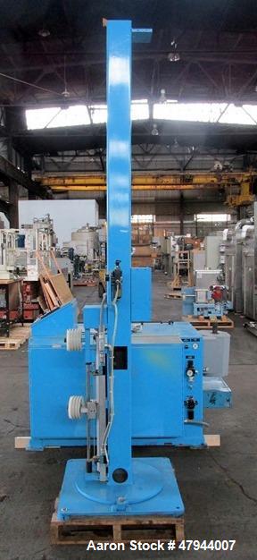 Used Hall Industries 40" Movable Arm Take-Up, Model 40MA. 5/8" Maximum product diameter, 40" to 6" maximum - minimum reel diameter, 24" to 9" maximum - minimum reel OAW, 2500# capacity, 50# maximum l...