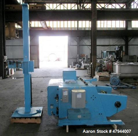 Used Hall Industries 40" Movable Arm Take-Up, Model 40MA. 5/8" Maximum product diameter, 40" to 6" maximum - minimum reel diameter, 24" to 9" maximum - minimum reel OAW, 2500# capacity, 50# maximum l...