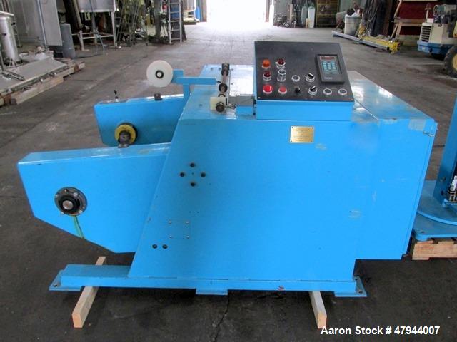 Used Hall Industries 40" Movable Arm Take-Up, Model 40MA. 5/8" Maximum product diameter, 40" to 6" maximum - minimum reel diameter, 24" to 9" maximum - minimum reel OAW, 2500# capacity, 50# maximum l...
