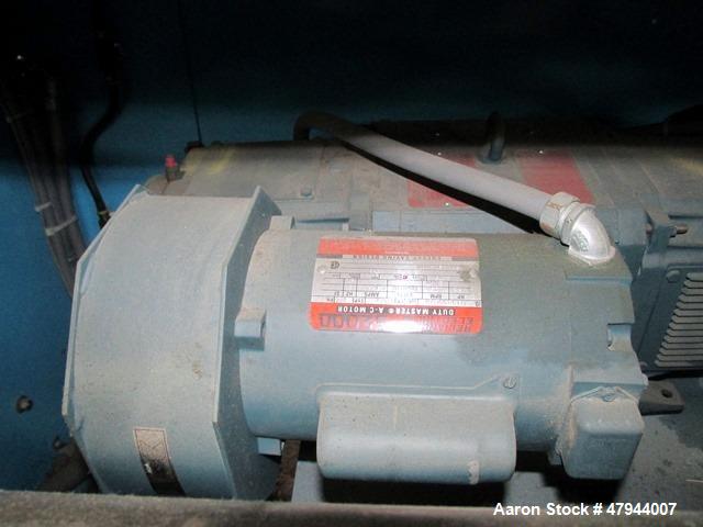 Used Hall Industries 40" Movable Arm Take-Up, Model 40MA. 5/8" Maximum product diameter, 40" to 6" maximum - minimum reel diameter, 24" to 9" maximum - minimum reel OAW, 2500# capacity, 50# maximum l...