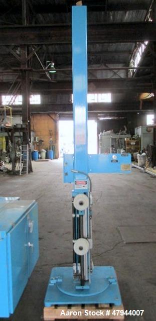 Used Hall Industries 40" Movable Arm Take-Up, Model 40MA. 5/8" Maximum product diameter, 40" to 6" maximum - minimum reel diameter, 24" to 9" maximum - minimum reel OAW, 2500# capacity, 50# maximum l...
