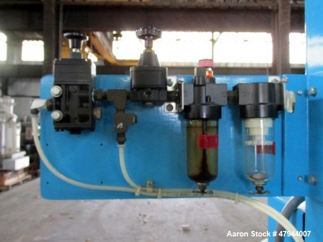 Used Hall Industries 40" Movable Arm Take-Up, Model 40MA. 5/8" Maximum product diameter, 40" to 6" maximum - minimum reel diameter, 24" to 9" maximum - minimum reel OAW, 2500# capacity, 50# maximum l...