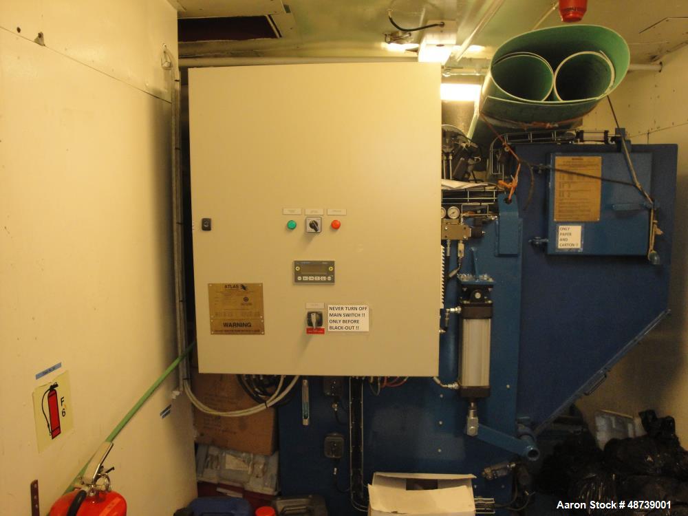 Unused- Atlas 200SL WS P Incinerator. Calorific capacity 180,000 kcal/hr (209 kW). Solid waste 40 kg/h. Oil Sludge waste 24 liters/hr. 3 x 440V, 60 Hz, Total air consumption incinerator 3.200 cubic N...