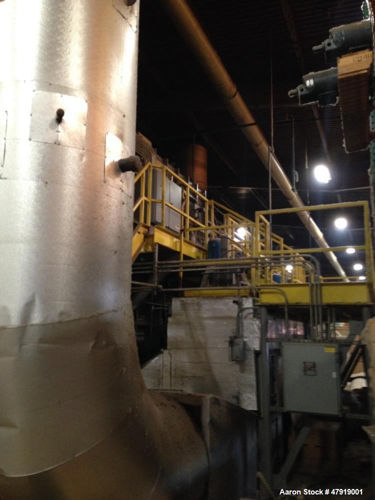 Used Anguil Regenerative Thermal Oxidizer (RTO), Model 200. Design flow 20,000 SCFM. Normal operating flow 20,000 SCFM. Process air inlet temp. 200 degrees F. VOC loading 9.7 lbm/hr. 98% destruction ...